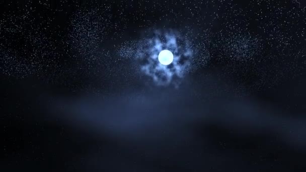Volare Sopra Sistema Stellare Nello Spazio Grande Galassia Spirale Con — Video Stock