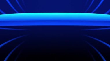 Uzayda renkli çizgilerin hareketinin soyut 3d canlandırması 