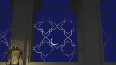Geleneksel fenerler ramazan bayramı masada. Ramazan İslam 'ın kutsal ayı