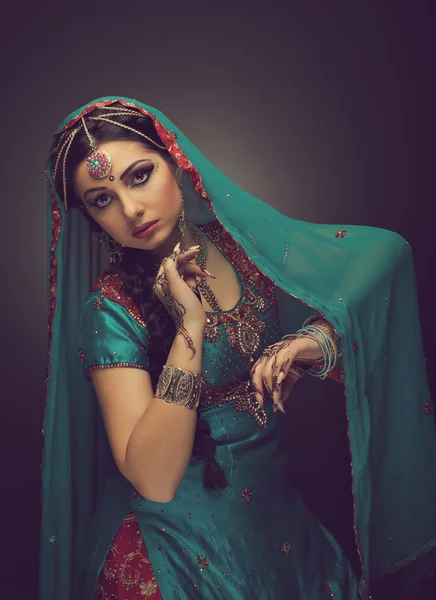 Indian princess in national dress Stock Photo