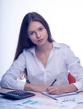 İşte genç bayan sekreter.