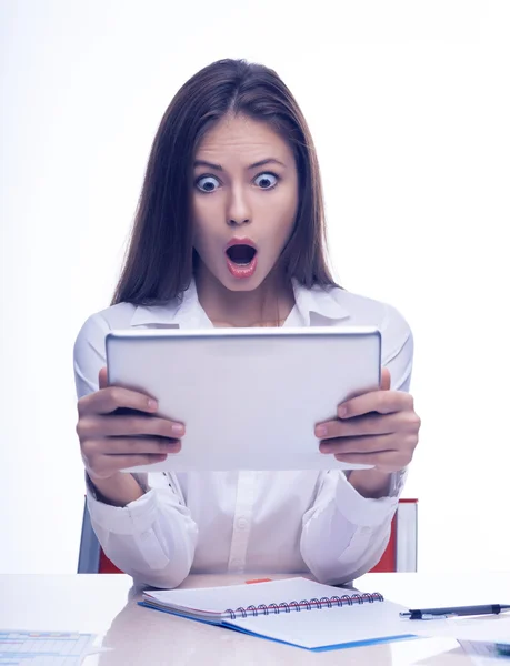 Woman secretary at work — Stock Photo, Image