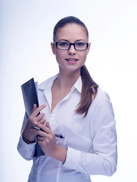 Young woman secretary at work — Stock Photo, Image