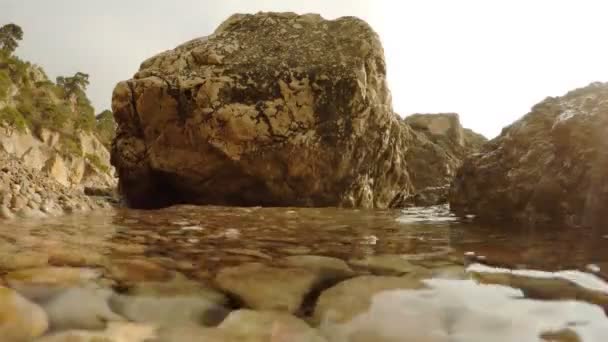 Zomer achtergrond aan zee — Stockvideo