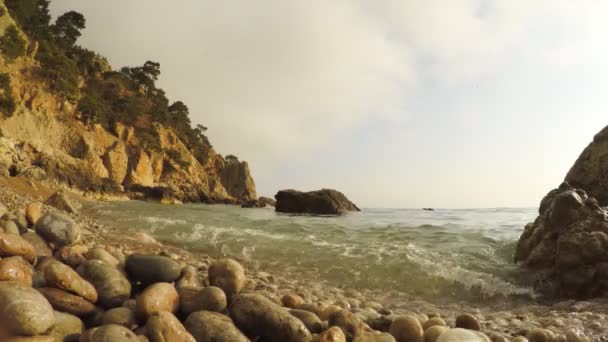 La costa del Mar Negro en la Crimea — Vídeo de stock