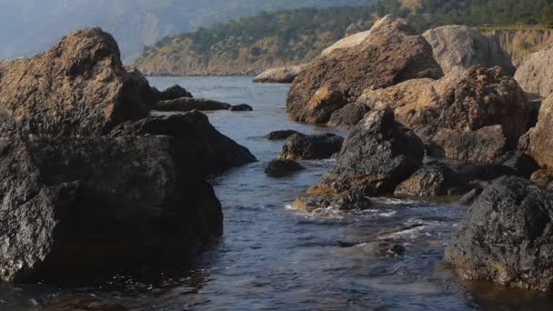 Ondas de mar no verão — Vídeo de Stock