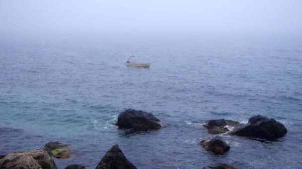 Fog on  sea in summer — Stock Video