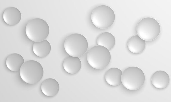 white spheric elements on  background