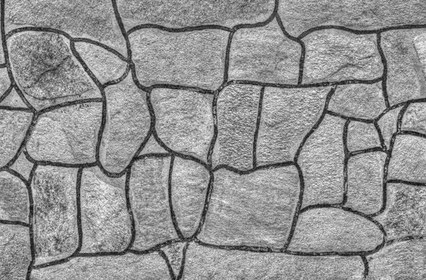 Stone wall background in black and white — Stock Photo, Image