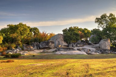 Antik Trakya sığınak ile güzel manzara