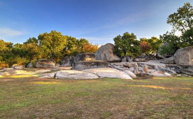 Antik Trakya sığınak ile güzel manzara