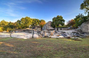 Antik Trakya sığınak ile güzel manzara