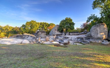 Antik Trakya sığınak ile güzel manzara