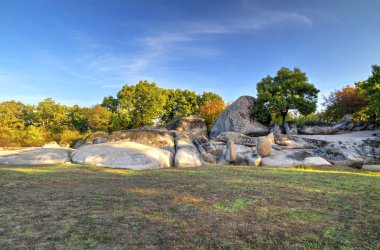 Antik Trakya sığınak ile güzel manzara