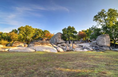Antik Trakya sığınak ile güzel manzara