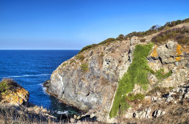 Kayalık kıyıda manzara