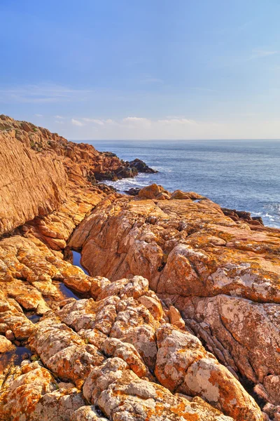 Paisaje en la costa rocosa — Foto de Stock