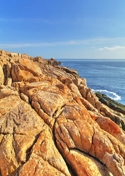 Krajina na skalnatém pobřeží — Stock fotografie