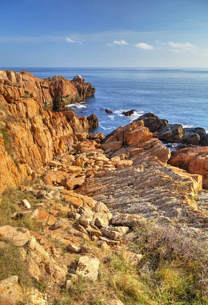 Paisaje en la costa rocosa —  Fotos de Stock