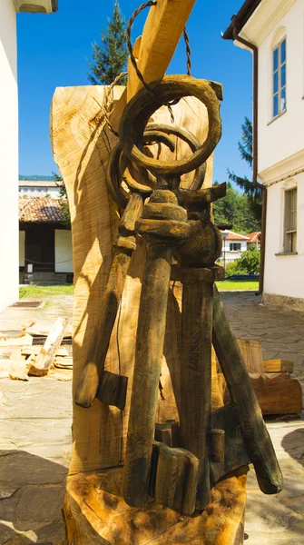 Wooden monument — Stock Photo, Image