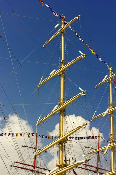 Masten des Segelschiffs — Stockfoto