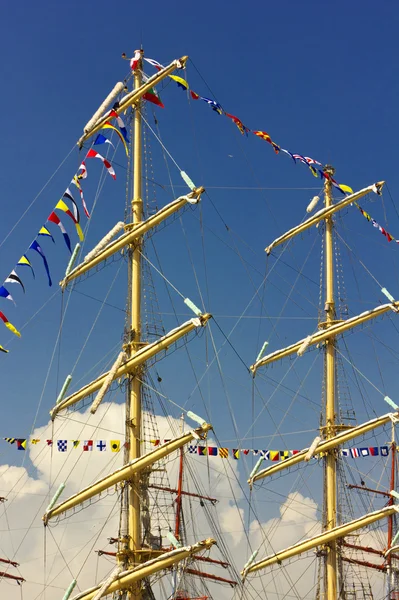 Masten des Segelschiffs — Stockfoto