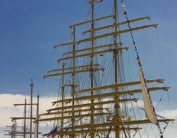 Masten van zeilschip — Stockfoto