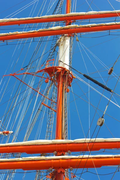 Masts of sailing ship — Fotografie, imagine de stoc