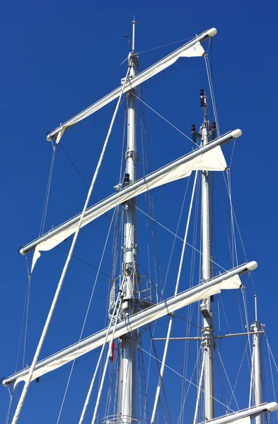 Masts of sailing ship — Stock Photo, Image