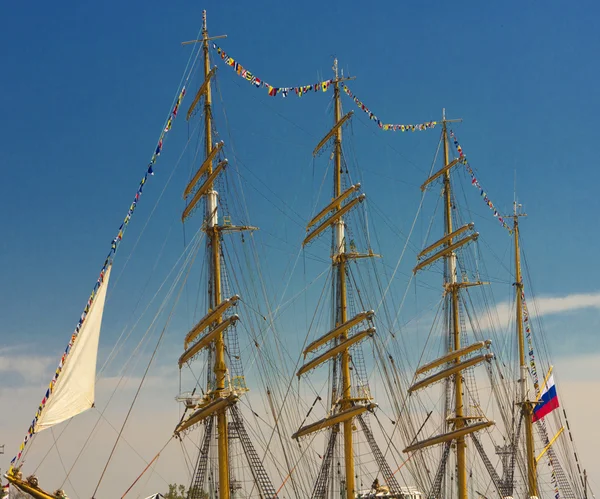 Masten des Segelschiffs — Stockfoto