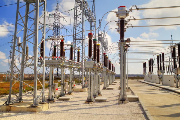 High voltage switchyard — Stock Photo, Image