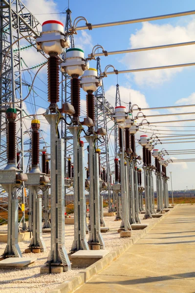 High voltage switchyard — Stock Photo, Image