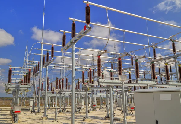 High voltage switchyard — Stock Photo, Image