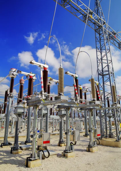 High voltage switchyard — Stock Photo, Image