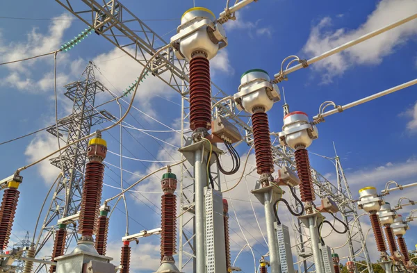 High voltage switchyard — Stock Photo, Image