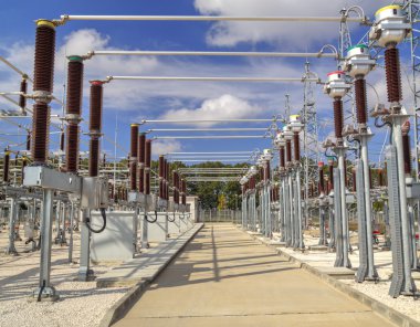 Yüksek gerilim Şalt elektrik alt istasyonlar içinde