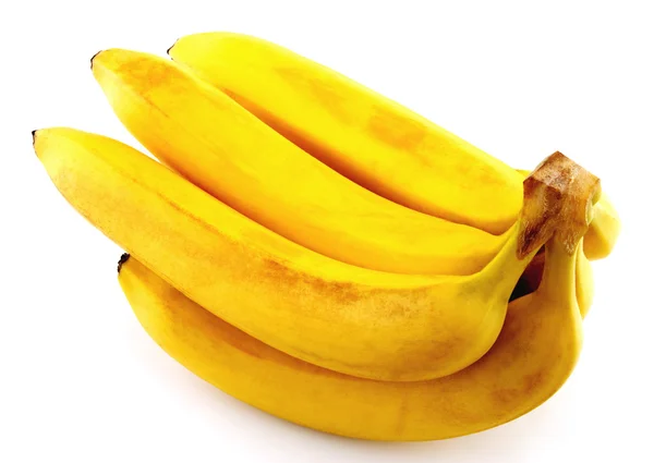 Bananen geïsoleerd op wit — Stockfoto