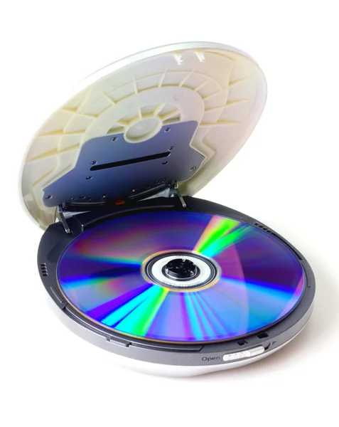 CD player de áudio portátil isolado — Fotografia de Stock