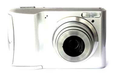 dijital kamera üzerinde beyaz izole