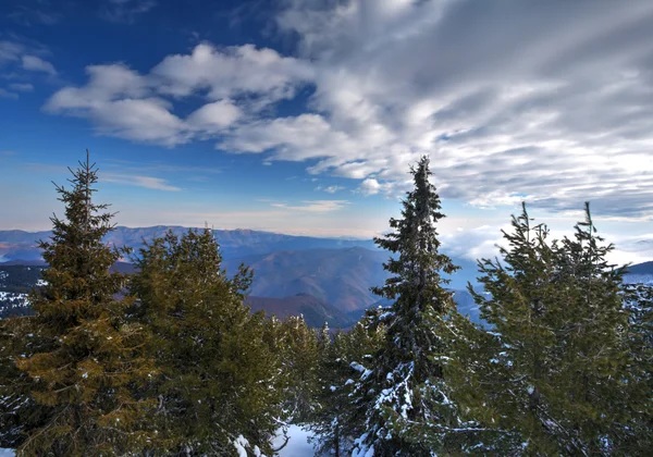 Paesaggio montano invernale — Foto Stock