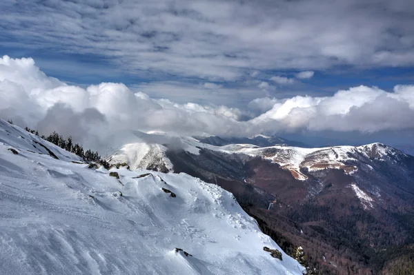 Vinterbergslandskap — Stockfoto