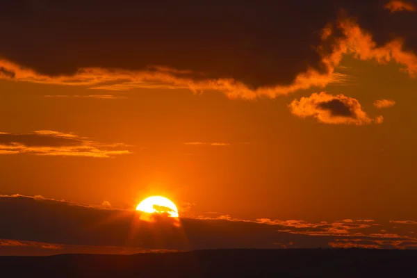 Barevný západ slunce — Stock fotografie