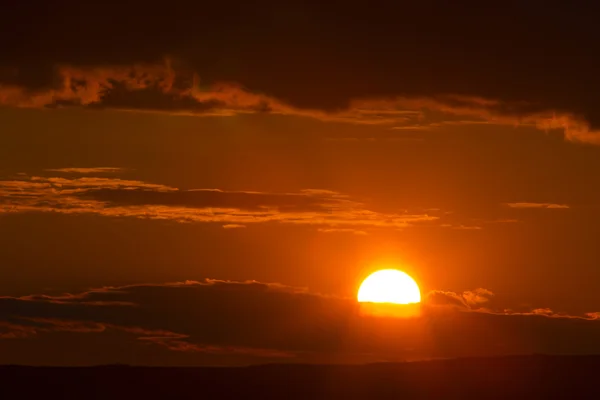 Coucher de soleil coloré — Photo