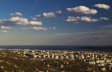 Varna şehir, Bulgaristan üzerinden Cityscape