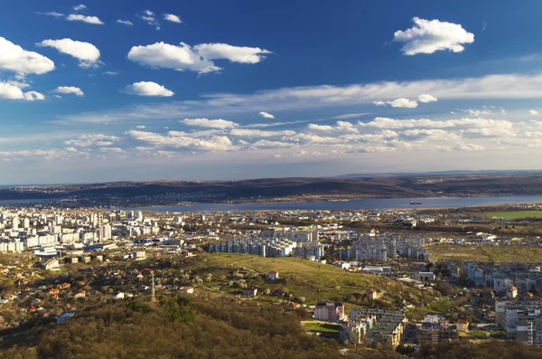 Cityscape over Varna city, Bulgaria — Stock Photo, Image