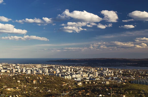 Cityscape over Varna city, Bulgaria — Stock Photo, Image