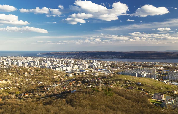 Cityscape over Varna city, Bulgaria — Stock Photo, Image