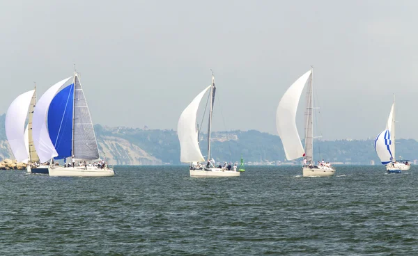 Segelboote im Meer — Stockfoto