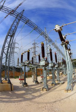 Yüksek gerilim Şalt elektrik alt istasyonlar içinde
