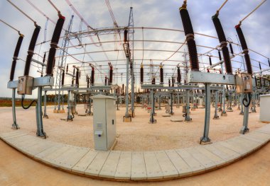Yüksek gerilim Şalt elektrik alt istasyonlar içinde